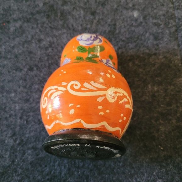 Vintage Signed MOCKBA Russian Nesting Dolls, 5 piece - Picture 4 of 5